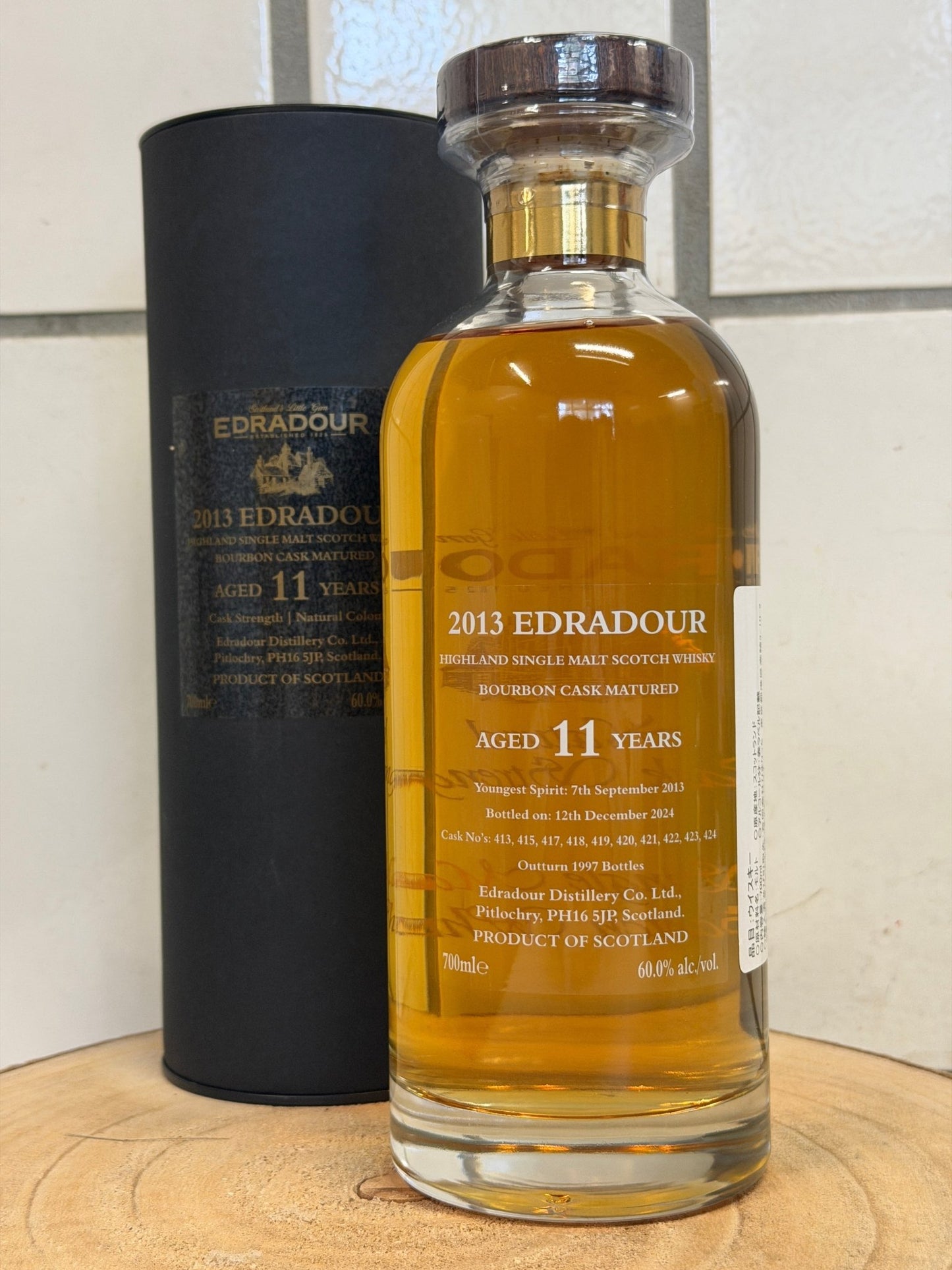 エドラダワー 11年 バーボンカスク カスクストレングス　Edradour 2013/2024 boubon cask matured cask strength 60.0% - Blue Habu 酒店